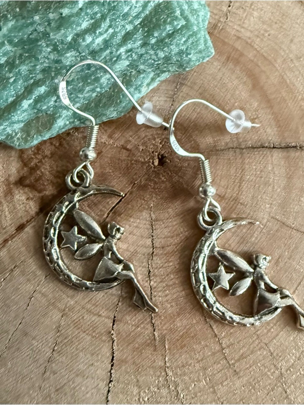 Moon Fairy Dangle Earrings Celestial Witchy
Silver Tone 925 Hooks - Picture 3 of 5